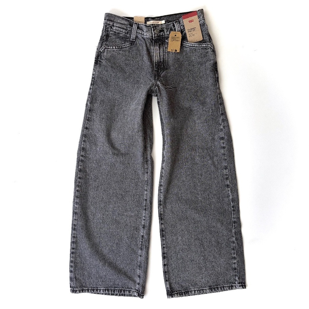 Levi's Charcoal Wide Leg Jeans